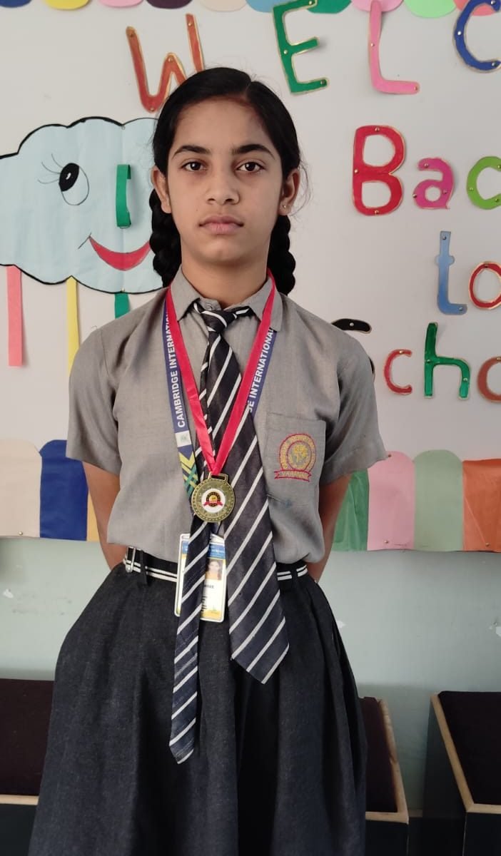 Medhashree class 7 Topper (2025-26)